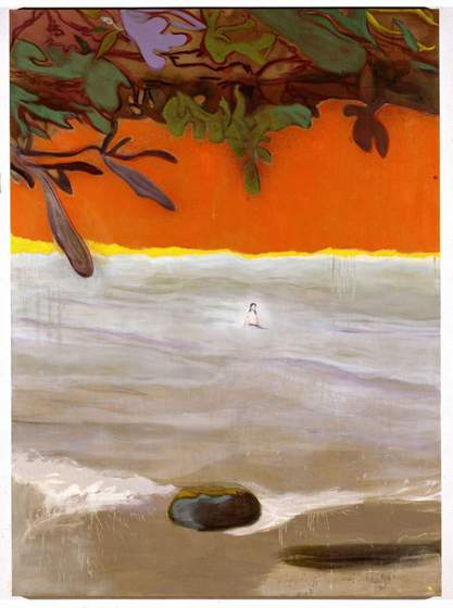 J.M. at Paragon, 2004  ©Peter Doig