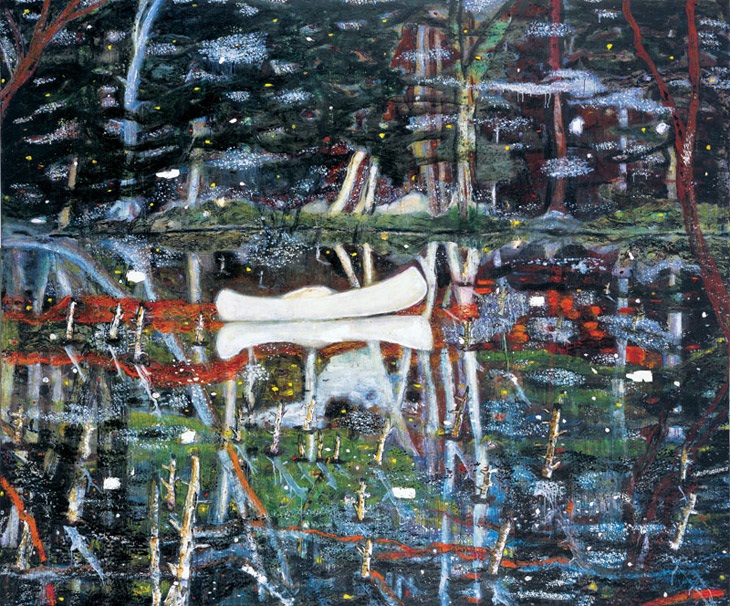 White Canoe, 1991  ©Peter Doig